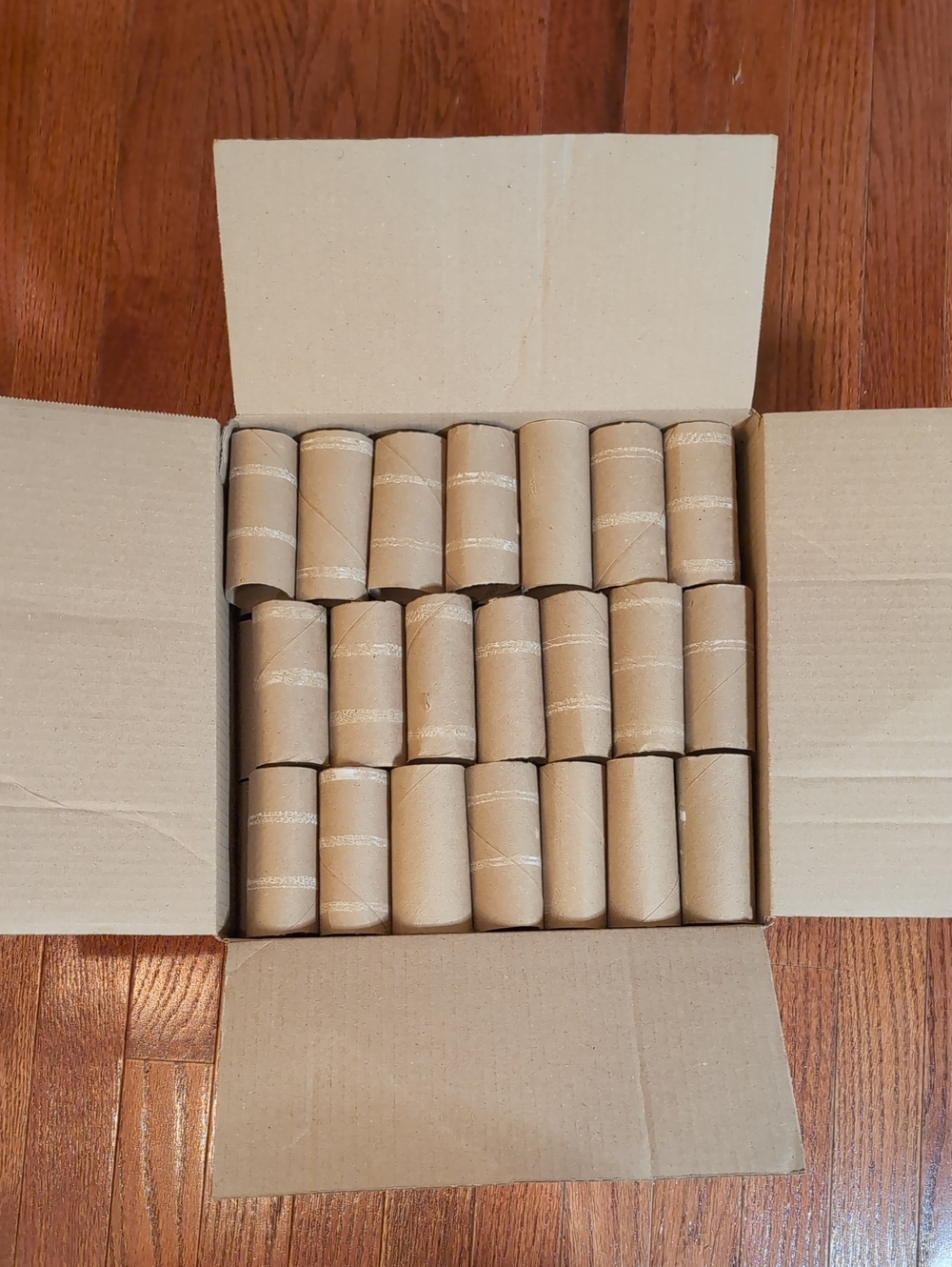 63 Cardboard Tubes Rolls Natural Brown